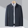 Spring New Mulberry Silk Jacket Men's Business Casual Lapel Middle-aged Administrative Cadre Leadership Jacket