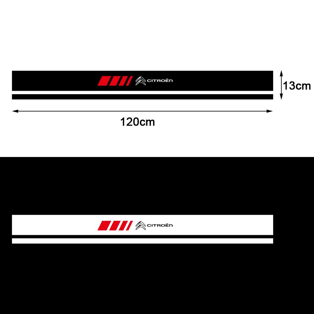 Car Hood Sticker Personalized Stripe Auto Body Decals Car Tuning Stickers For Citroen C1 C3 C4 Picasso C5 C6 VTS C-ELYSEE C5 C6