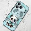 Синий Пальто Узор Панда Чехол-шнурок Для iPhone 17 Pro Max Мягкий Силиконовый Чехол Для iPhone 16 Pro Max Funda iPhone 15 14 13 12 11 16E Air