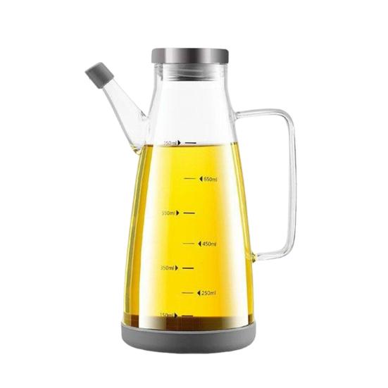 Стеклянная бутылка-дозатор для масла с носиком без капель 550/750/1000 мл, большая емкость для масла, термостойкая