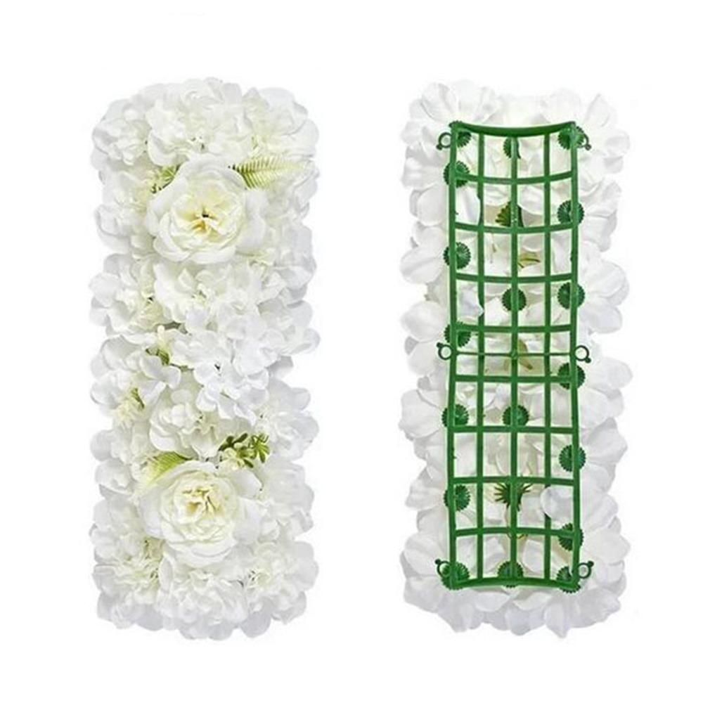 3D Artificial Flower Wall Panel DIY Arched Door Flower Row Wedding Road Lead  Garlands Accessories