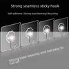 Самоклеящийся сверхпрочный настенный крючок для подвешивания без гвоздей — идеально подходит для туалета, двери и кухни