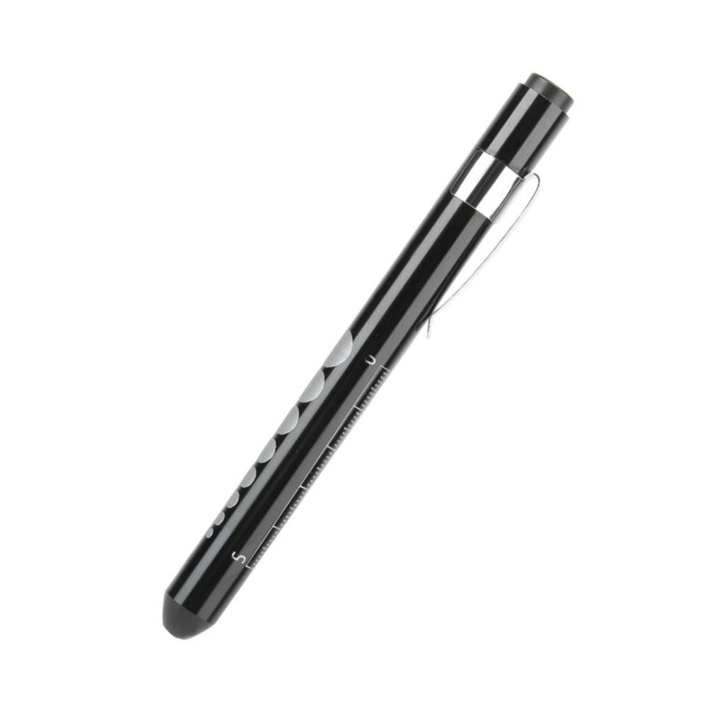 Black Color Medical Pen Light Metal Material Pocket LED Pen Light Professional Medical