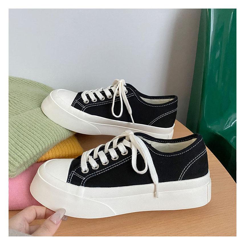 Туфли из дышащего парусинового полотна на толстой подошве, женские, лето 2024, новые универсальные, уродливые, милые, повседневные, белые туфли Zapatos De Mujer, большой размер 44