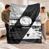 Flannel Fleece Blanket with Derby County FC Design, Soft Lightweight Throw for Bed Sofa Travel