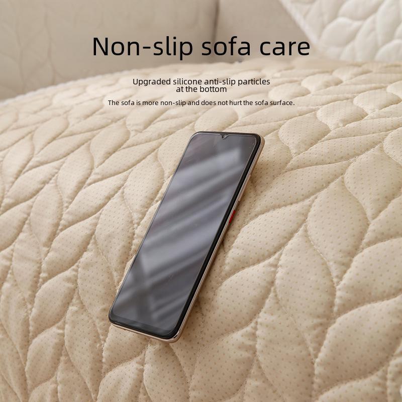 Jiajia Plush Sofa Cushion and Cover - Retro, Simple Design for Autumn and Winter