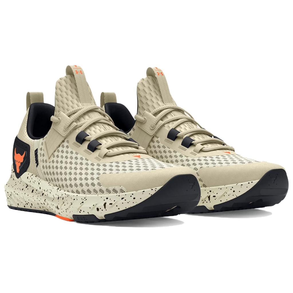 Under Armour Project Rock BSR 4 Silt Speckled Men Sneakers Cream Black Team-Orange 3027344-200