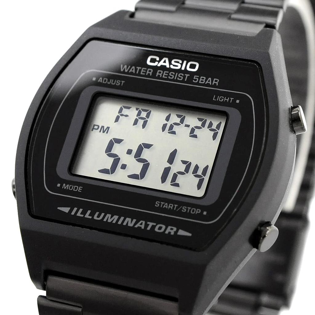 Casio B640wb-1a Men's Black Digital Watch with Metal Band (b-640wb-1a) [Parallel Import]