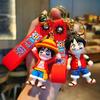 Новый мультяшный Луффи из One Piece Брелок Силиконовая Фигурка Автомобильный Брелок Рождественский Маленький Подарок Оптовая Продажа Персонализированные Подарки Y2k