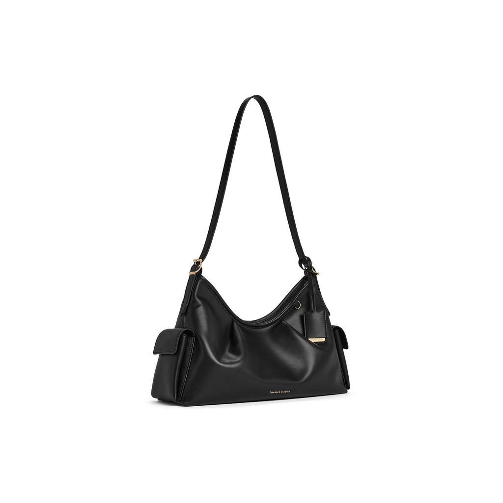 Charles & Keith Большая вместимость Двойной боковой карман Сумка через плечо Женская сумка через плечо CK2-20782668