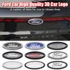 AJI1 ABS Car Front Grille Rear Trunk Logo Emblem Stickers For Ford Focus Edge Mondeo Ecosport Fusion Ranger Fiesta Kuga Accessories