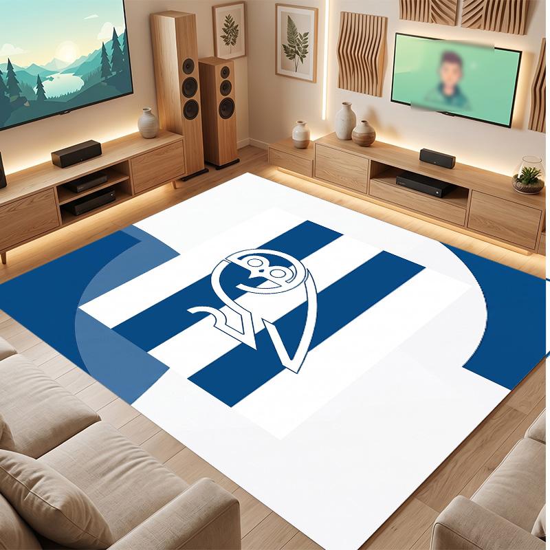 Sheffield Wednesday Football Print Crystal Velvet Rug, Comfortable Water Absorbent Non Slip Indoor Floor Carpet