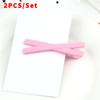 2pcs/set Candy Colors Hair Clips Sweet Solid Color Hairpins for Girls Kids Headwear Barrettes Don't Hurt Hair Accessories Gifts