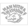 MAN WITH A MISSION Вырезаемая наклейка Vol.2 Серебряный Глиттер