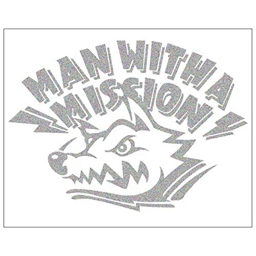 MAN WITH A MISSION Вырезаемая наклейка Vol.2 Серебряный Глиттер