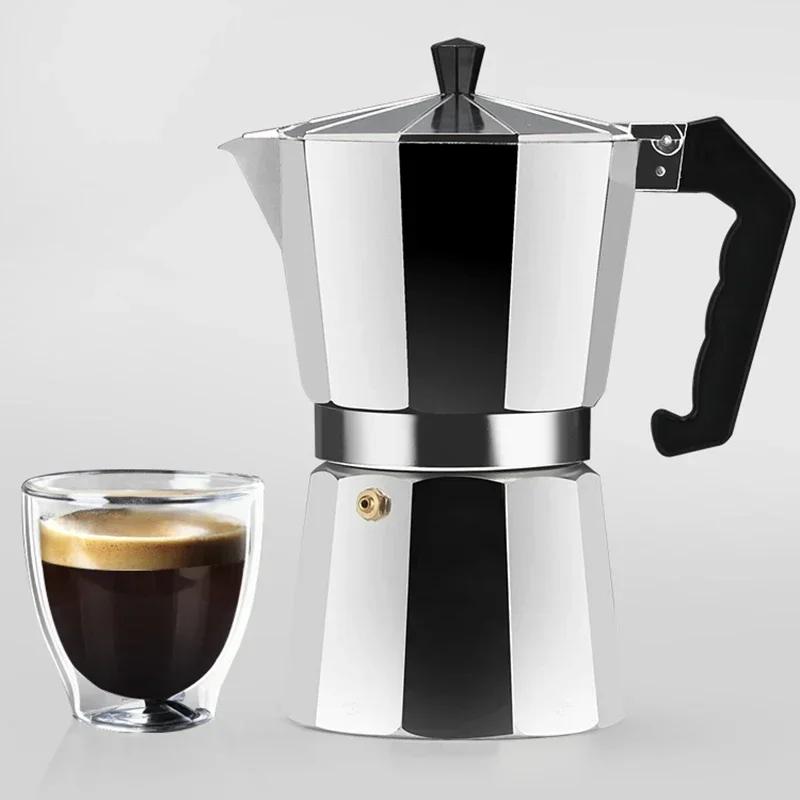 150 300 600 алюминиевый горшок для мокко с электрической горелкой, плита, кофеварка, перколятор для эспрессо, чайник для мокко, нагреватель для дома и домашнего хозяйства