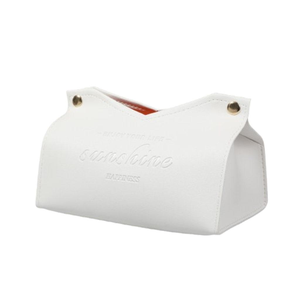 Коробка для салфеток из искусственной кожи, однотонная сумка для хранения бумажных салфеток, держатель для салфеток, украшение для гостиной