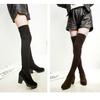 Women Autumn Winter Boots Over The Knee High Middle Heel.