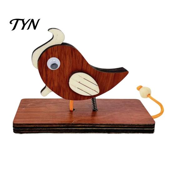 Vintage Style Door Decor Wooden Woodpecker Knocker, Rustic Knocker with Pull Rope, Cute Animal Doorbell for Shop Handmade Home Front Functional