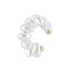 Golded C-shaped Ear Clip Imitation Pearl Gold Jewelry Elegant C Shape Ear Cuff  Jewelry