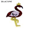 New Fashion Pink Acrylic Swan Bird Brooches for Women Big Resin Acetate Brooch Party Accessories Jewelry Charm Brooch