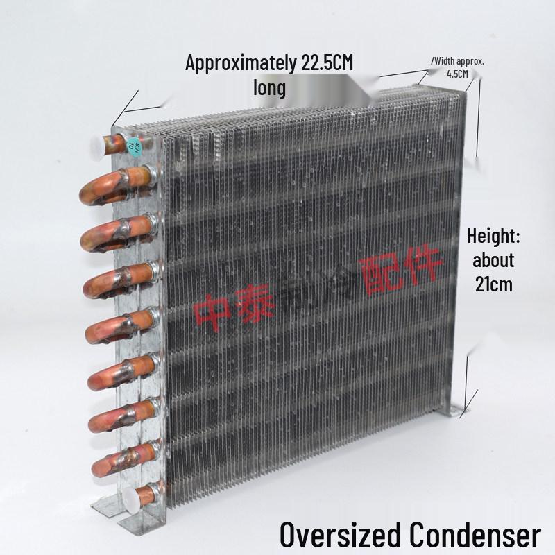 Алюминиевый радиатор с оребрением, охлаждаемый воздухом/водой, мощностью 1/4 л.с. для рассеивания тепла в самодельном морозильнике или кондиционере