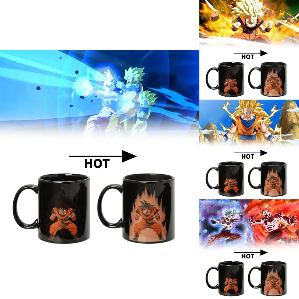 Керамическая кружка Dragon Ball Goku, меняющая цвет, для подарка и домашнего использования