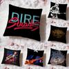 D-Dire S-Straits Rock Cushion Cover Premium Comfort Двусторонняя наволочка - Дизайн «Два в одном» для любой комнаты и салона автомобиля