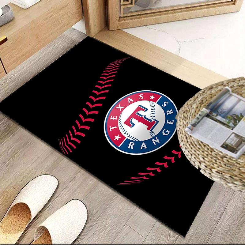 Texas Baseball Carpet, Kitchen Rugs, Yoga Mat, Non-Slip Mats, Rug for Bathroom, Living Room bedroom, Camping Rugs Christmas Gift