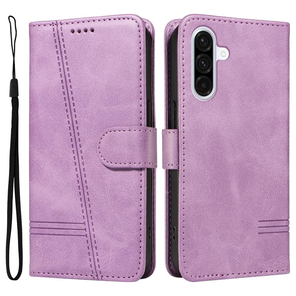 Чехол-кошелек для Samsung Galaxy A56 5G, кожаный чехол для телефона с подставкой, с Т-образными линиями