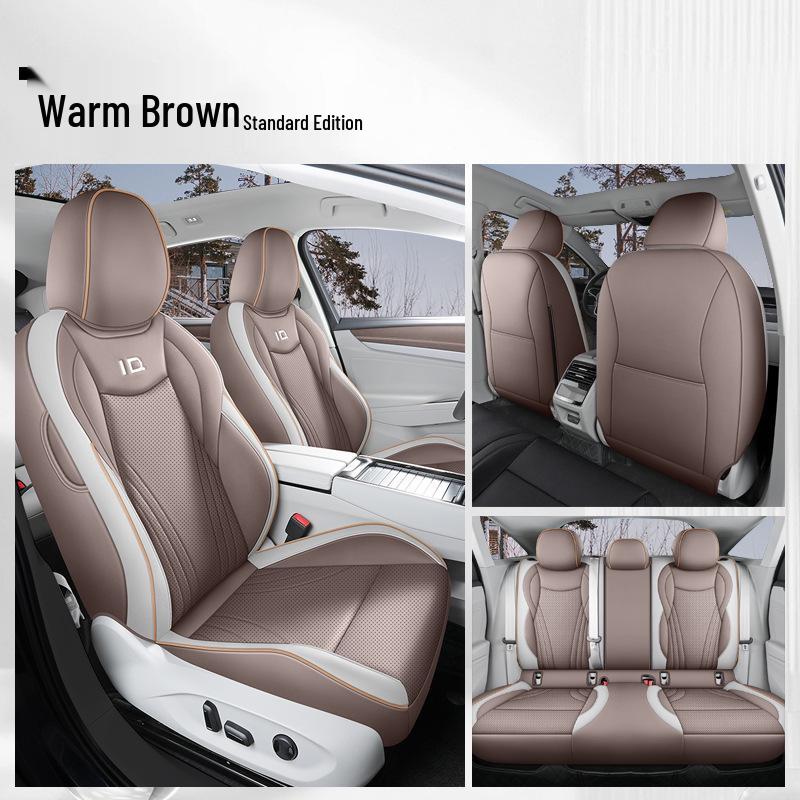 2024 VW ID.7 First Edition Кожаные чехлы на сиденья - Всесезонные, Дизайн с полным обхватом