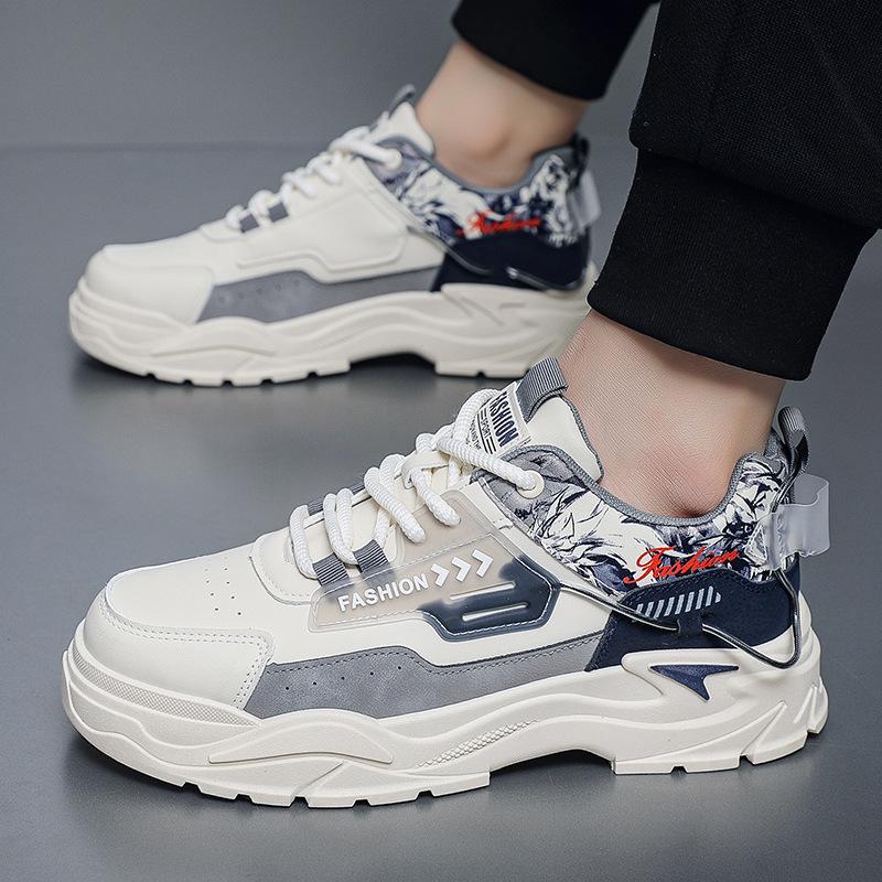 Новая весенняя мужская обувь, модная повседневная обувь, студенческая обувь для бега и спорта, мужская обувь в корейском стиле, модные кроссовки для папы