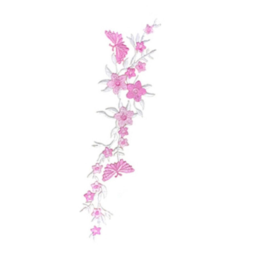 With Adhesive Patches Craft Garment Sewing Fabric Sticker Patch Applique Clothing Embroidery