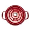 Staub Pico Cocotte, круглая кастрюля 20 см, эмалированная кастрюля Rund Brater Cherry Pico Cocotte Pot, стильная посуда, кухонная утварь [Staub Pot] Cherry/Red