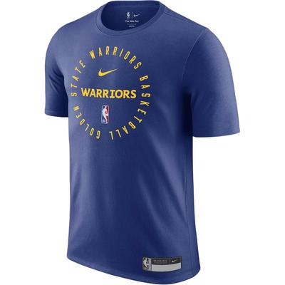 Футболка мужская Golden State Warriors Dri-Fit NBA FW24 с модным логотипом, влагоотводящая, с коротким рукавом, дышащая, темно-синяя, HF1421-495