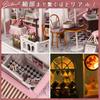 Moin Moin Dollhouse Miniature Handmade Kit Set DIY Small Chocolatier Chocolate Shop Cafe LED Light Acrylic Case 2204dh320 1/24 +