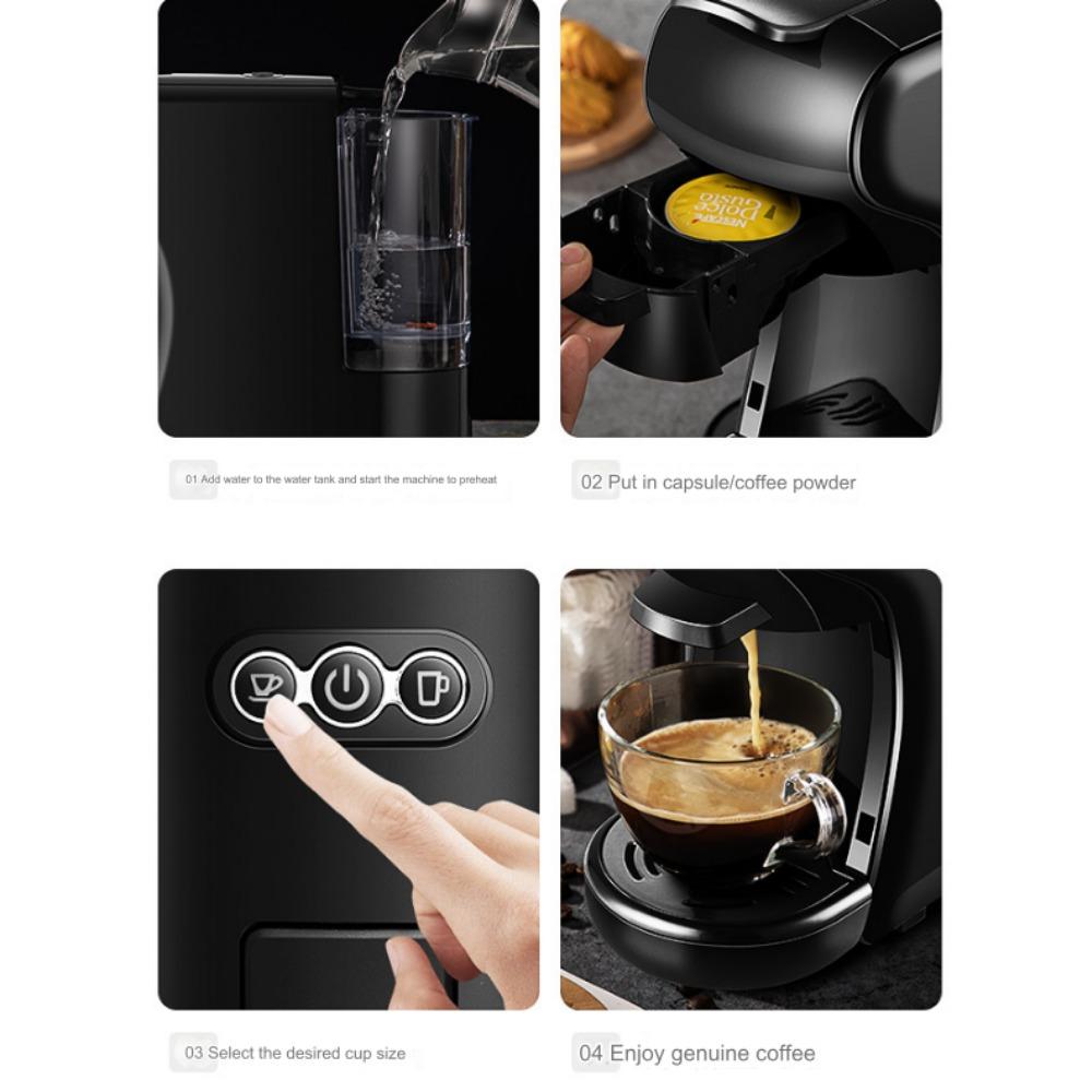 Italian Capsule Coffee Machine Portable Office Commercial Small Household American Coffee Pot 19pa