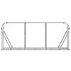 Fireplace Log Storage Stand Silver 234 x 45 x 100 cm Galvanized Steel