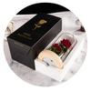 Galaxy Artificial Rose Flowers with LED Lights in Glass Dome Fake Forever Flower for Valentines Day Romantic Gifts Table Lamp Mom Birthday Decoration