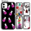 Мягкий чехол для телефона Krajews Nail Collage для iPhone 14 5 6s 7 8 plus X XR XS 11 12 13 pro max Samsung S21 S22ultra Plus