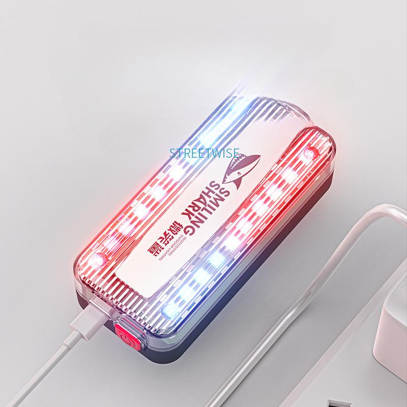 Красные и синие сигнальные огни, мигающие красные и синие ночью, плечевые огни, сигнальные огни светофора, привлекательные огни,