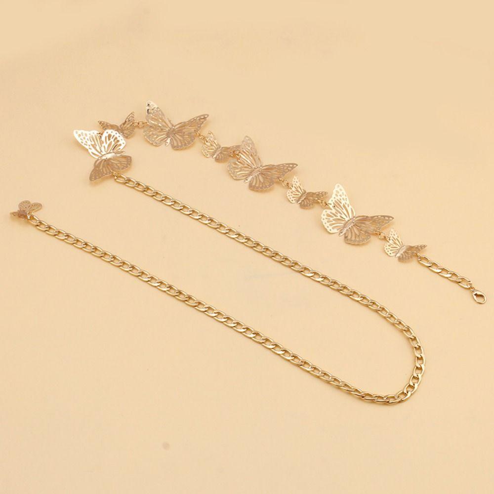 Украшения Платье Пояс Цепочки Винтажная Кисточка Цепочка для тела Шикарные Цепочки на талию с бабочками Подарок