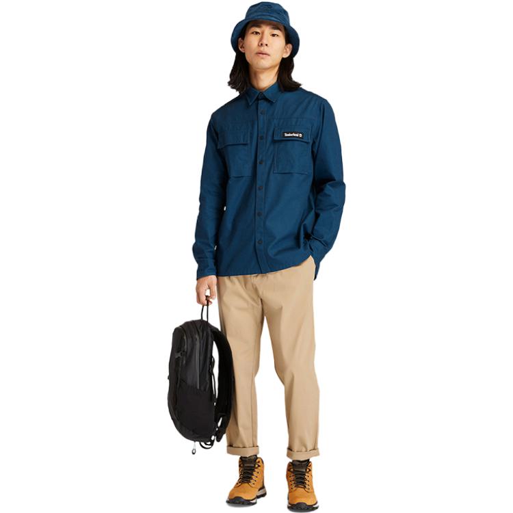 Timberland Shirt Men's Dark Sapphire Blue A22AZ-433