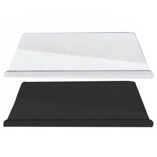 Акриловая разделочная доска с бортиком, нескользящая, прозрачная, разделочная доска для кухни, Г-образная, разделочная доска для овощей, тортов, пиццы, сэндвичей