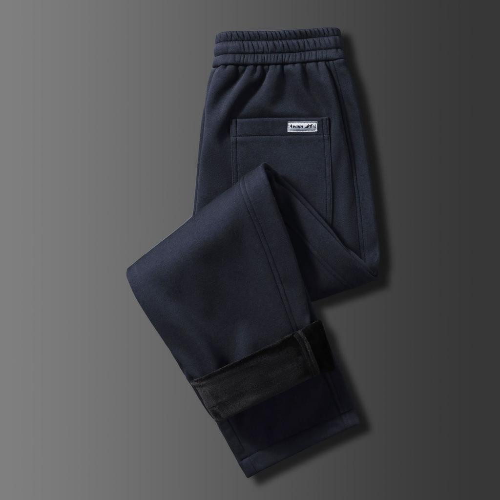 Casual Pants Teen Men's Loose Straight Pants Winter New Thickened Floor Pants Trousers