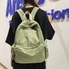 Simple Solid Color Nylon Women Backpack, Large Capacity Student Backpack School Bags For Teenage Girl Travel Backpack