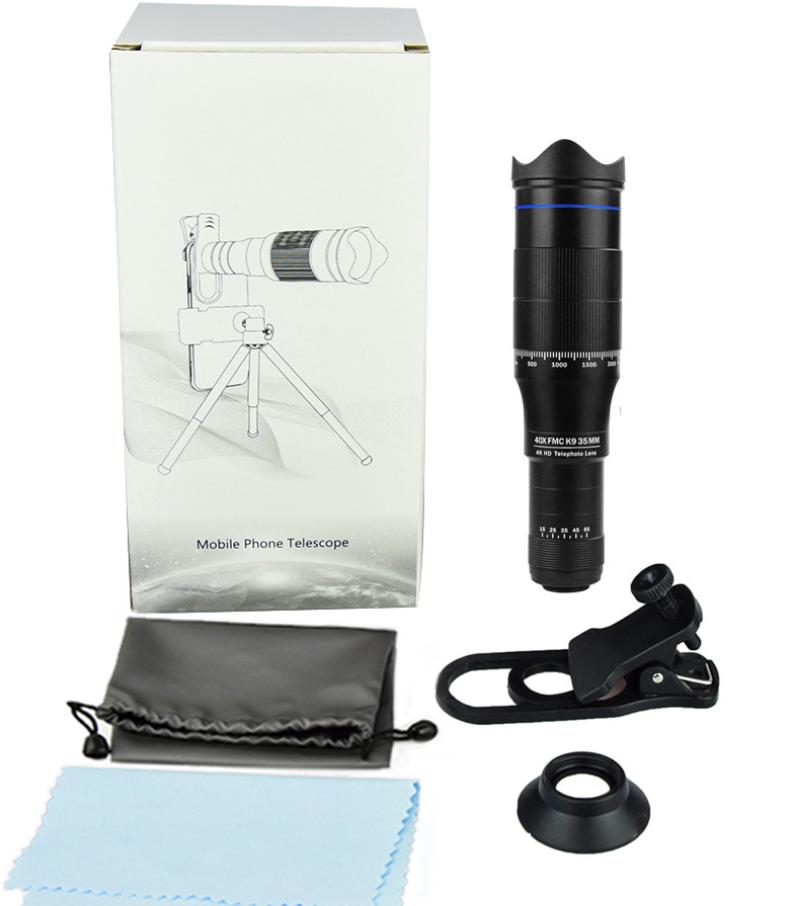 Телескоп 40x Телеобъектив Hd Внешняя съемка Рыбалка Живой концерт Профессиональный телескоп для мобильного телефона