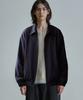 Ballute Curved Collar Blouson (Dark Navy)