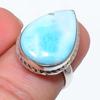 Кольцо из стерлингового серебра 925 пробы с драгоценным камнем Natural Republic Larimar S.6 Q6c10