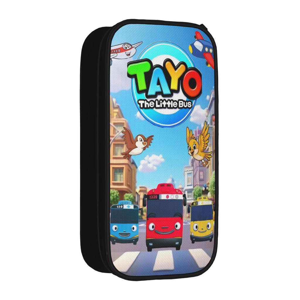 Мультяшные пеналы Tayos Little Bus Милые Пенал Студенческий Большой Вместимости Студенты Школьный На Молнии Пенал